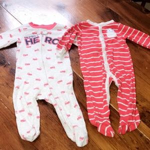 Boys Footie Pajamas Size 9 Months